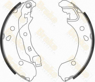BRAKE ENGINEERING sh2594 -  Комплект тормозных колодок